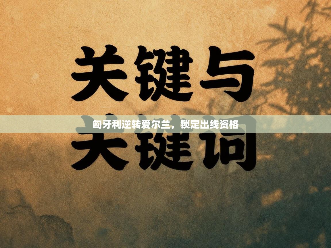 匈牙利逆转爱尔兰，锁定出线资格  第1张