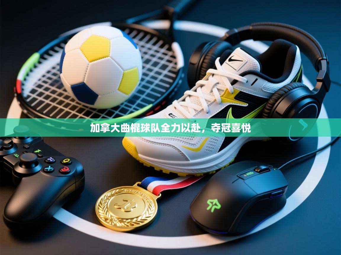 加拿大曲棍球队全力以赴，夺冠喜悦