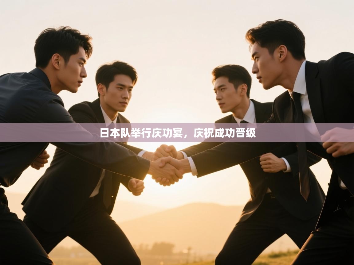 日本队举行庆功宴，庆祝成功晋级